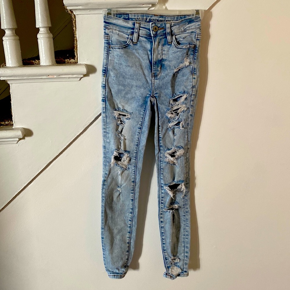 American eagle size 000 super hi rise jegging